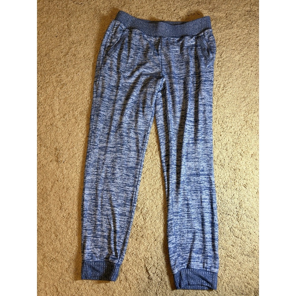 Chico's Joggers Women's Size 1R (8/10R) Blue Slash Front Pockets Grunge Casual